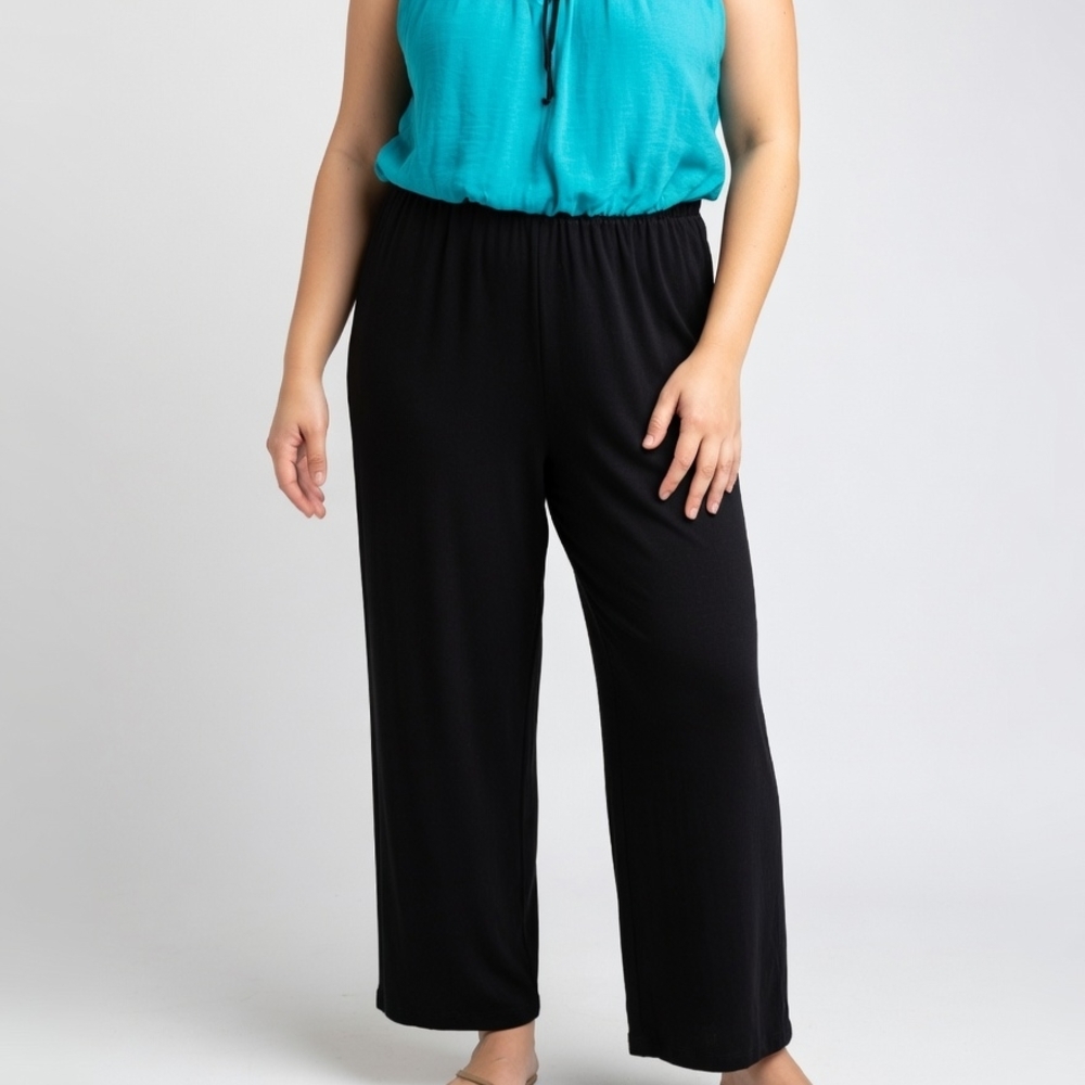 Enfocus Studio Black Wide-Leg Pull-On Pants Bin 11